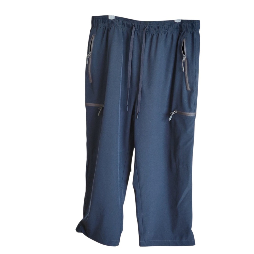 Libin Womens Cargo Capri Pants Large Navy Lightweight Utility Hiking Outdoor
